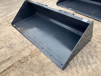 Wolverine 77" Smooth Bucket Skid Steer Attachment, Universal Mount