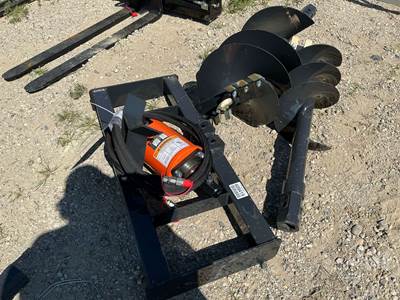Wolverine ADB-12-1218R Universal Skid Steer Auger Attachment, 12" & 18" Augers