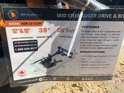 Wolverine ADB-13-1218R Skid Steer Attachment