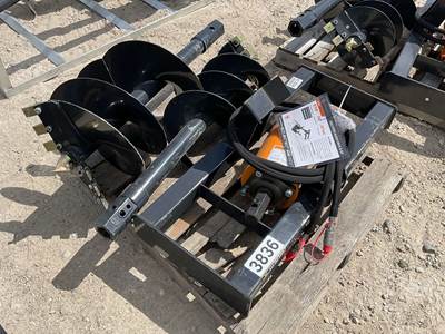 Unused Wolverine ADB-13-1218R Hydraulic Skid Steer Auger Attachment, 12" & 18"