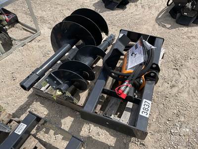2025 Wolverine ADB-13-1218R Hydraulic Universal Skid Steer Auger Attachment, 12" & 18" Augers
