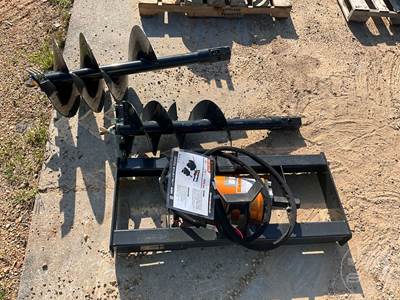 Unused Wolverine ADB-13-1218R Hydraulic Skid Steer Auger with 12" and 18" Bits