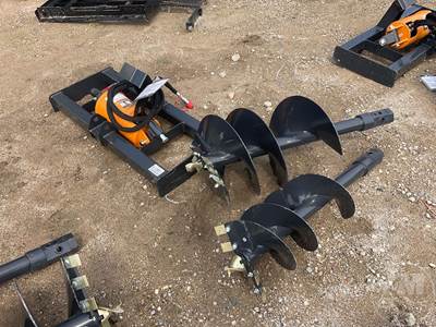 Wolverine ADB-13-1218R Hydraulic Auger Skid Steer Attachment, 12" & 18" Bits