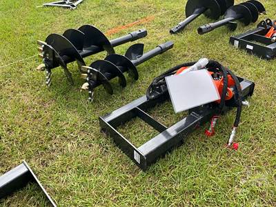 2026 Wolverine ADB-13-1218R Hydraulic Auger Skid Steer Attachment, Universal Mount 12" & 18"