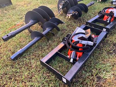 Wolverine ADB-13-1218R Hydraulic Auger Skid Steer Attachment, 12" & 18" Augers