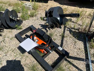 2026 Wolverine ADB-13-1218R Skid Steer Auger Attachment, Universal Mount, 12" & 18" Augers