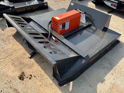 Wolverine BC-13-72W 72 Inch Hydraulic Mower Skid Steer Attachment, Universal Skid Mount