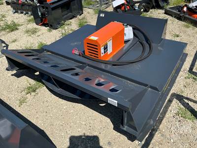 Wolverine BC-13-72W Hydraulic Brush Mower Skid Steer Attachment, Universal Skid Mount