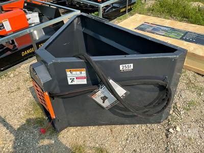 Wolverine CCT-11-148V Concrete Chute Skid Steer Attachment, Universal Skid Mount