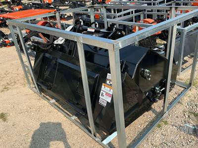 Wolverine CLM72 Landscape Rake Skid Steer Attachment, Universal Skid Mount