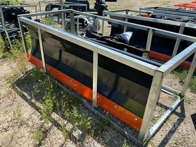 Unused Wolverine DB-15-84W 84" Snow Pusher Skid Steer Attachment, Universal Skid Mount