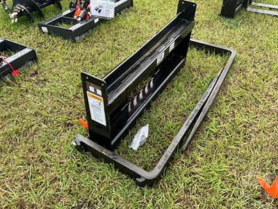 Used Wolverine FK-11-48W 56" Skid Steer Pallet Forks with Mast