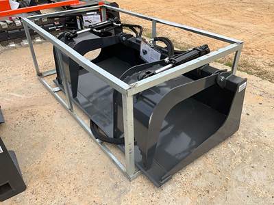 2026 Wolverine GB-11-72 72" Dual Cylinder Grapple Bucket, Universal Skid Steer Mount