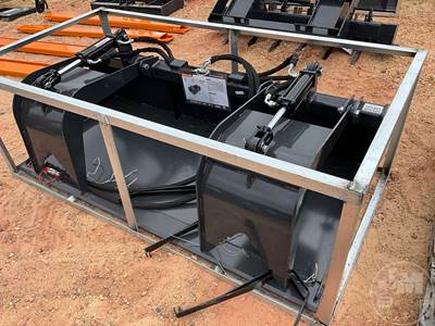 Wolverine GB-11-72W 72" Dual Cylinder Grapple Bucket, Universal Skid Steer Mount