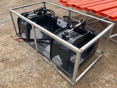 2026 Wolverine GB-11-72W 72 Inch Dual Cylinder Grapple Bucket, Universal Skid Mount