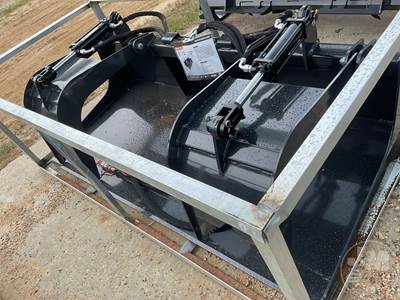 2026 Wolverine GB-11-72W 72" Dual Cylinder Grapple Bucket, Universal Skid Mount