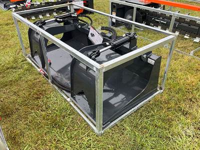 Wolverine GB-11-72W 72" Dual Cylinder Grapple Bucket, Universal Skid Steer Mount
