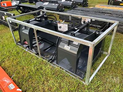 Unused Wolverine GB-11-72W 72" Dual Cylinder Grapple Bucket, Universal Skid Steer Mount