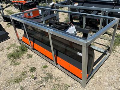 Wolverine J-BM84 84 Inch Snow Pusher Skid Steer Attachment, John Deere Mount