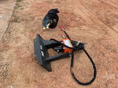Wolverine MAD-12-12D Hydraulic Auger, Mini Skid Steer Mount