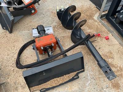 Wolverine MAD-12-12D Hydraulic Auger Mini Skid Steer Attachment
