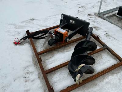 Wolverine MAD-12-12D HYDRAULIC AUGER Skid Steer Attachment