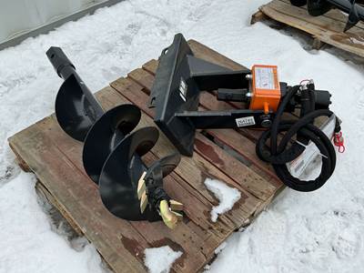 Wolverine MAD-12-12D HYDRAULIC AUGER Skid Steer Attachment