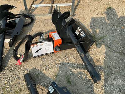 Wolverine MAD-12-12D Hydraulic Auger Mini Skid Steer Attachment with 6" Auger