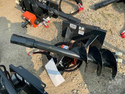 Wolverine MAD-12-12D Hydraulic Auger Mini Skid Steer Attachment with 6" Auger