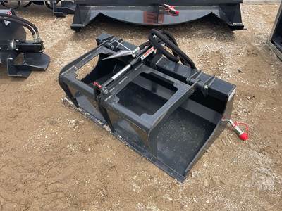 Unused Wolverine MSG-11-44W 44" Single Cylinder Grapple Bucket, Mini Skid Steer Mount