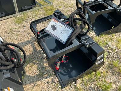Wolverine MSG-11-48W 44" Hydraulic Grapple Bucket Mini Skid Steer Attachment