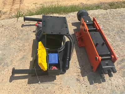 Used 2026 Wolverine PD1208D Mini Skid Steer Post Driver Attachment