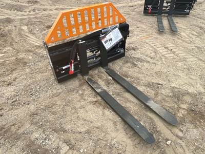 2025 Wolverine PFA-11-3300G Skid Steer Forks w/ Hydraulic Positioner, 48" Forks