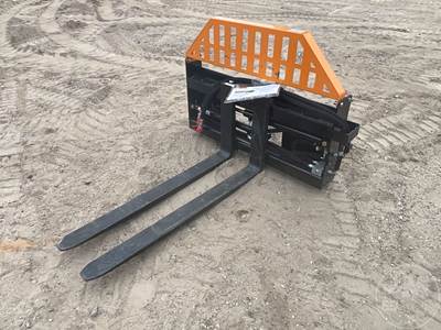 2025 Wolverine PFA-11-3300G Skid Steer Forks with Hydraulic Positioner, 48" Forks 46" Mast