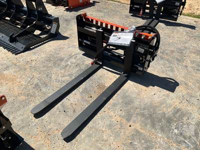 Unused Wolverine PFA-11-3300G 48.5" Mini Skid Steer Pallet Forks w/ Hyd Positioner