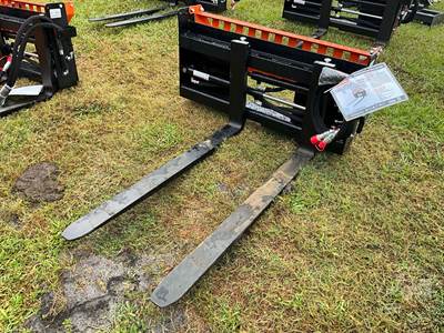 2026 Wolverine PFA-11-3300G 48" Skid Steer Forks w/ Hydraulic Positioner, Universal Mount