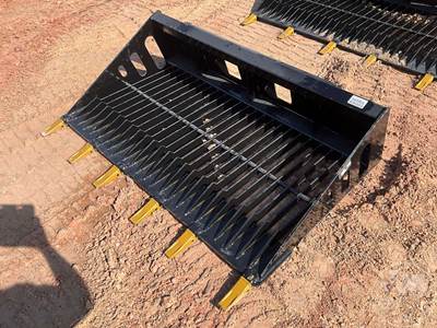 Unused Wolverine SB66 67 Inch Rock Bucket Skid Steer Attachment, Universal Skid Mount