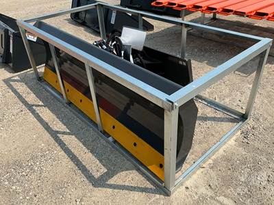 Wolverine SWDB-11-84W 6 Way Dozer Blade Skid Steer Attachment, 84" Universal Skid Mount