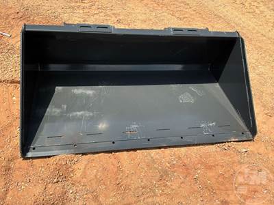 Wolverine TBD-11-66W 66 Inch Smooth Bucket, Universal Skid Steer Mount