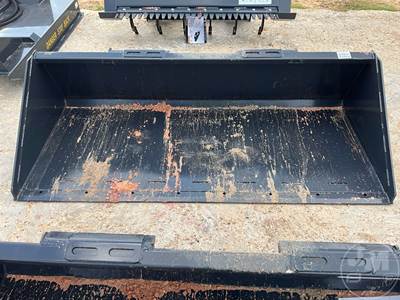 Unused Wolverine TBD-11-84W 84 Inch Smooth Bucket, Universal Skid Steer Mount