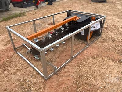 Unused Wolverine TCR-12-48H Trencher Skid Steer Attachment, 48" Depth, 8" Width