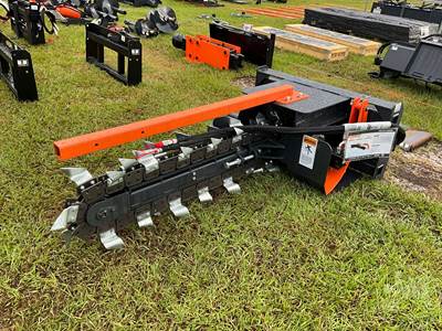 Wolverine TCR-12-48H 8" Trencher Skid Steer Attachment, 48" Depth x 8" Width
