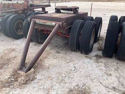 Spring Susp, 2 Axle Fifth Wheel Dolly With Pintle Hitch, Tires 11R22.5