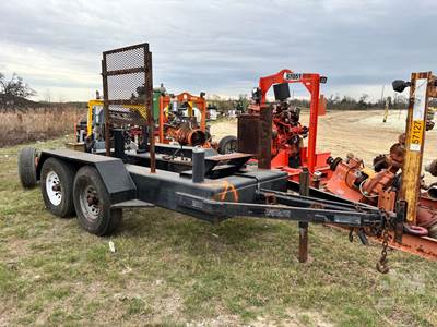 Custom Built 4 FT X 11 FT T/A PUMP TRAILER Tag Trailer