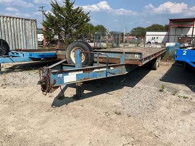 Tag A Long Equipment Trailer, 25' Deck, 8' Wide, 2 Axle, Adjustable Ball Hitch,