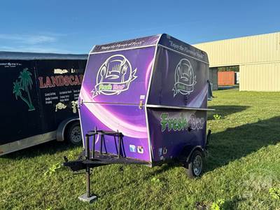 Enclosed Trailer 5'X10', Â Single Axle, Swing Door, 2 Curb Side Doors, Wood