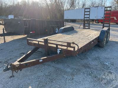 Utility Trailer 6'6"X16', 2 Axle, 2', Dovetail With Ramps, Wood Decking, Covered