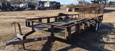 Utility Trailer 6'6"X16', 2 Axle, 2', Dovetail With Gate, Rear Ramp, Wood
