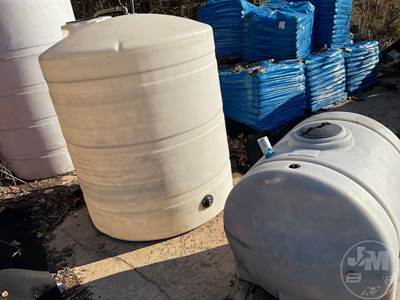 Tank, Â Qty (2) Polyester Tanks, (1) 225 Gal, (1) 1000Gal, W/ Plumbing