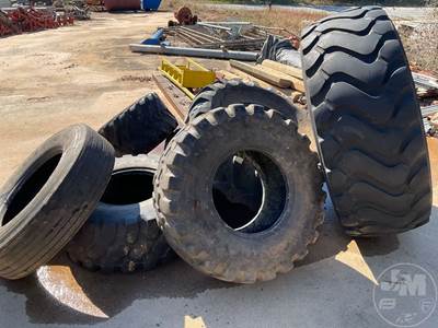 QTY Of (7) Tires Of Various Brands  (1) Double Con 295/75R22.5, (1) Rim Guard